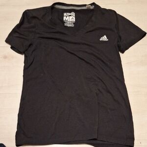 Adidas Black V-Neck Tee